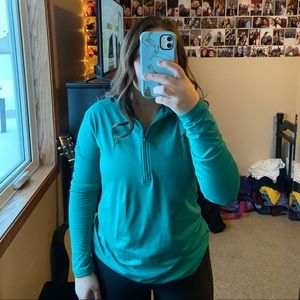 Blue nike quarter zip